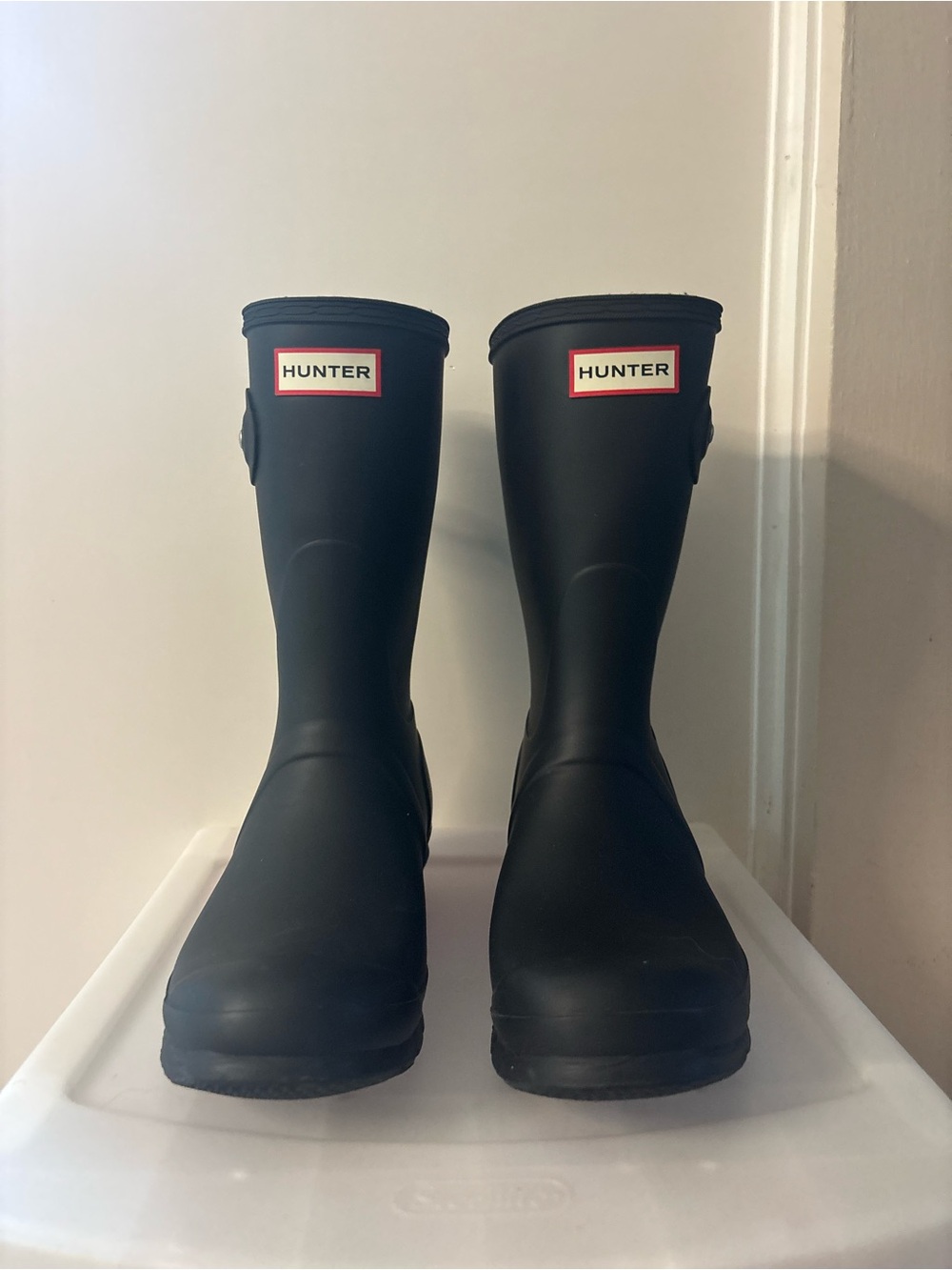 Black Hunter Short Rain Boots
